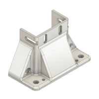 MODULAR SOLUTIONS FOOT&lt;br&gt;45MM X 90MM (3) SIDED FOOT W/12MM FLOOR ANCHOR HOLES, HEIGHT = 105MM